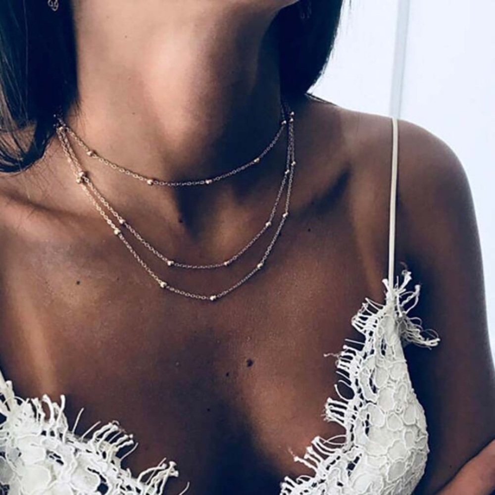 Layered Necklace delicate dainty minimalist